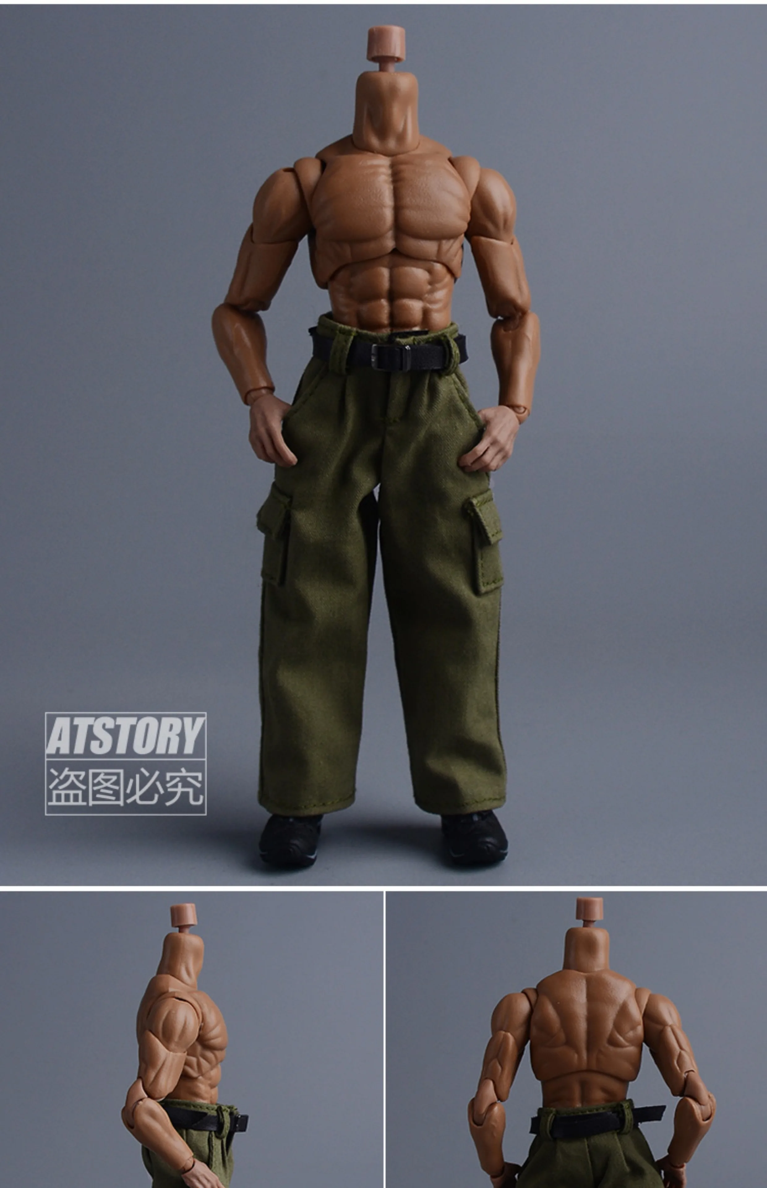 Ropa de muñecas soldado a escala 1/12, pantalones de trabajo aptos para figura de acción de 6''