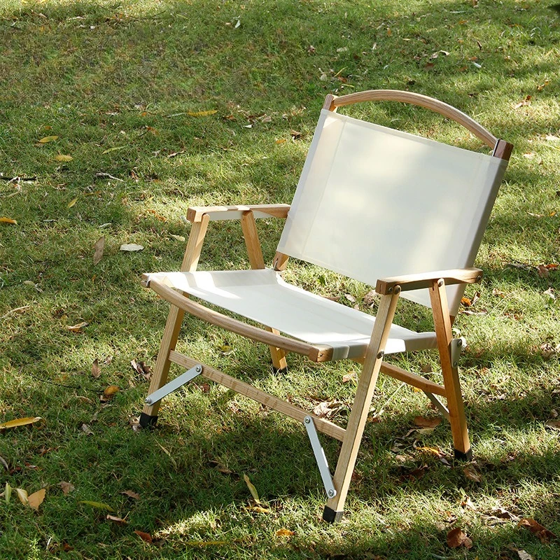 

Outdoor Folding Chair Solid Wood Kermit Chair Oak Camping Portable Folding Chair