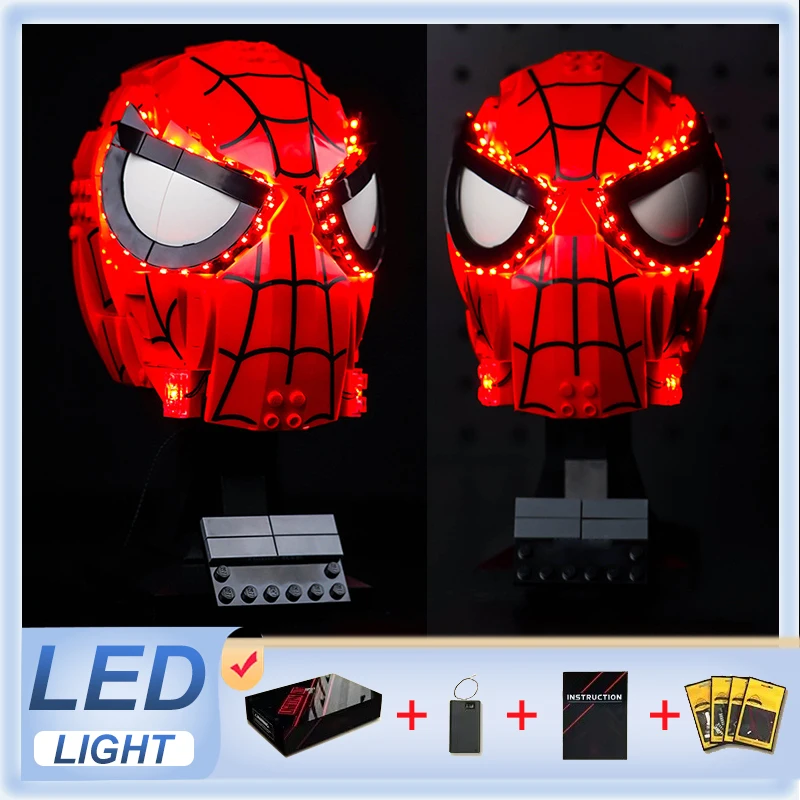 Premium DIY led-lichtset voor Lego 76285-masker (alleen led-licht, zonder blokken model) verheldert uw creaties