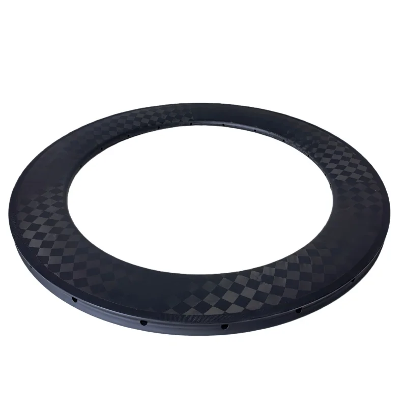 700C Spokeless Wheel Rim Carbon Fiber Bicycle Wheel 28mm Width 80mm Depth for Enhanced Riding Experience