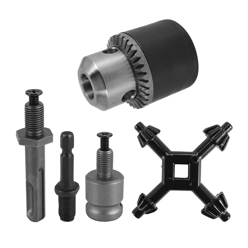 

Drill Chucks Set 1.5-10Mm Drill Chuck Adapter Tool Quick Change Adapter Electric Hammer Accessories