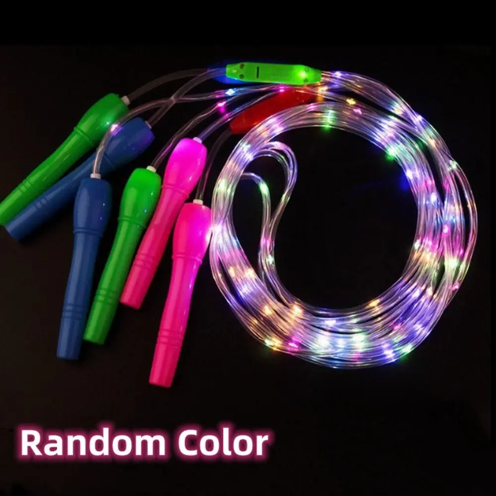 LED Luminous Jump Ropes Skipping Rope Sport Speed Ropes for Kids Night Exercise Fitness Training Sports Swing the Skip Ropes