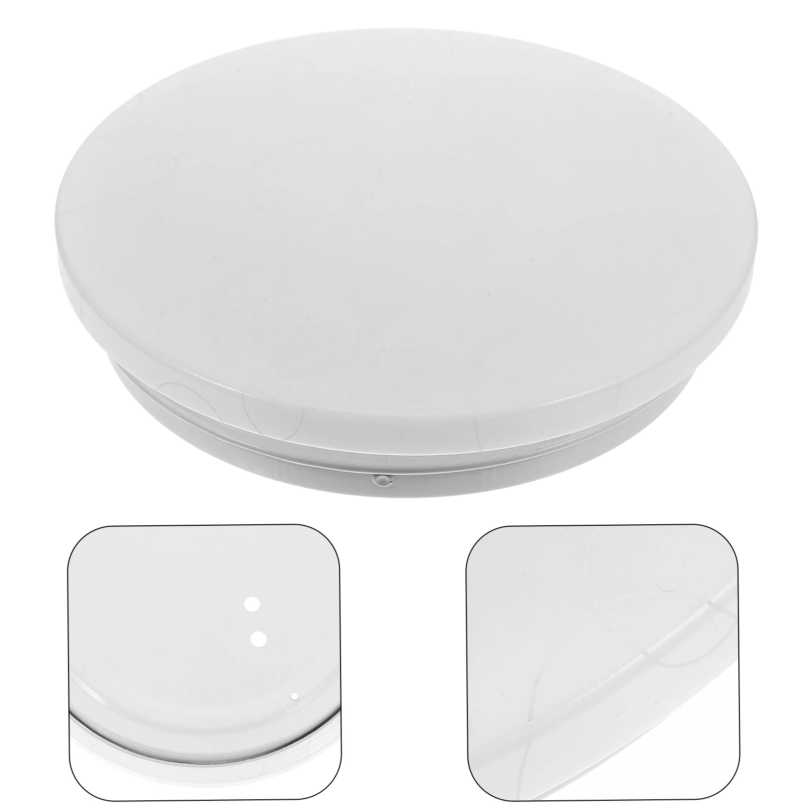 

PC Material Round Lamp Shade Bottom Cover Anti Glare Ceiling Light Base For Cozy Bedroom Atmosphere