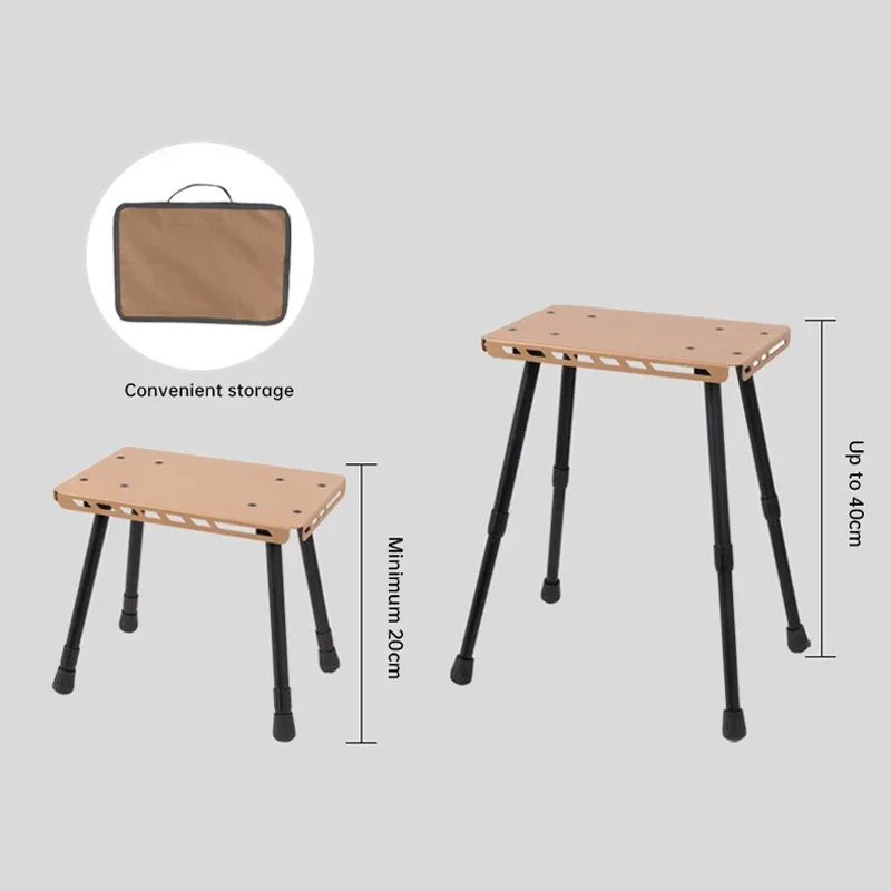2026 Outdoor Camping Gear Collection: Foldable Dual-Use Mini Table, Telescopic Stool & Lightweight Aluminum Alloy Folding Chair