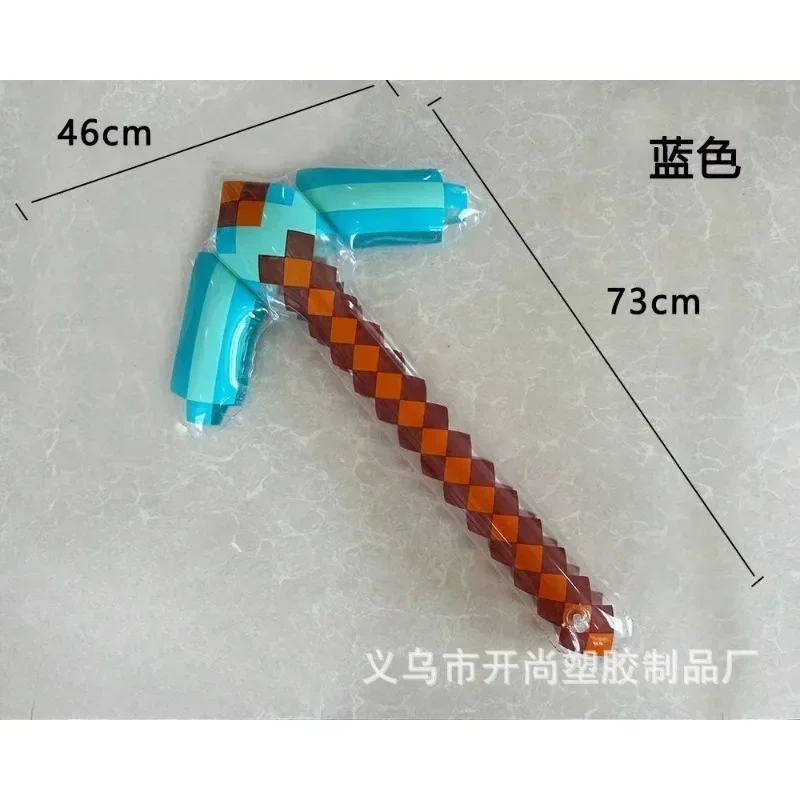 لعبة نفخ ألعاب احتفالات Minecrafter الماس السيف Pickaxe لينة بكسل تأثيري الدعائم بالون ترايدنت درع الاطفال معركة لعبة