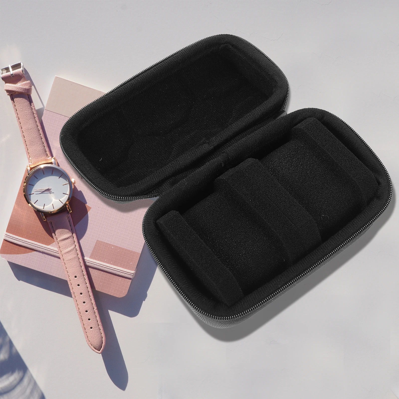 

Oxford Cloth Portable Storage Watch Organizer Case for Watches Bracelets Watch Organizing Bag Travel Pouch Classic Color
