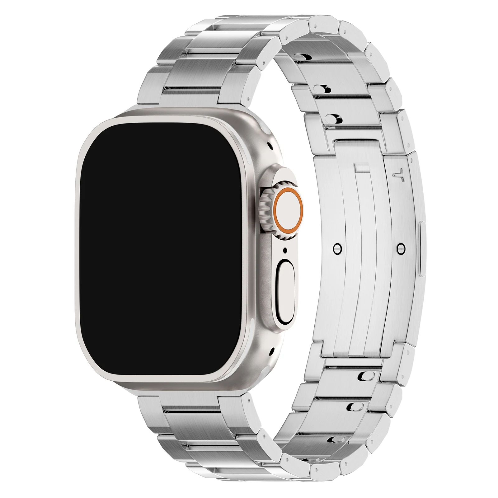 GORPIN for Apple Watch Ultra 2/Ultra 1 Band 49mm, Titanium Metal Strap for iWatch Apple Watch Ultra Band, Silver