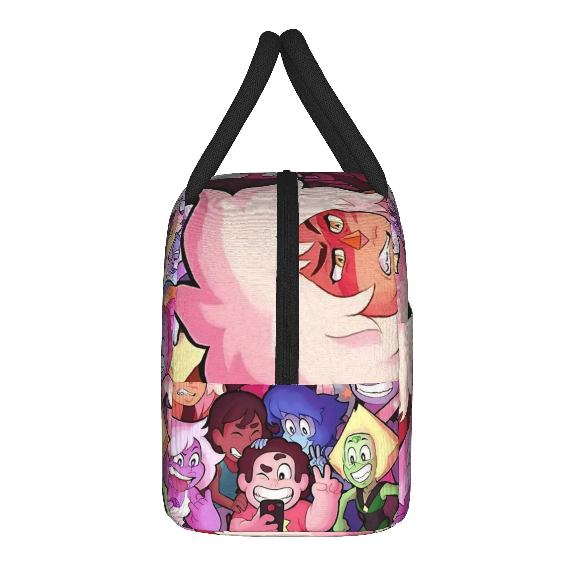 Crystal Gems Steven Universe  Lunch Bag For Child Lunch Box Casual Outdoor Picnic Cooler Bag Portable Oxford Tote Food Bags