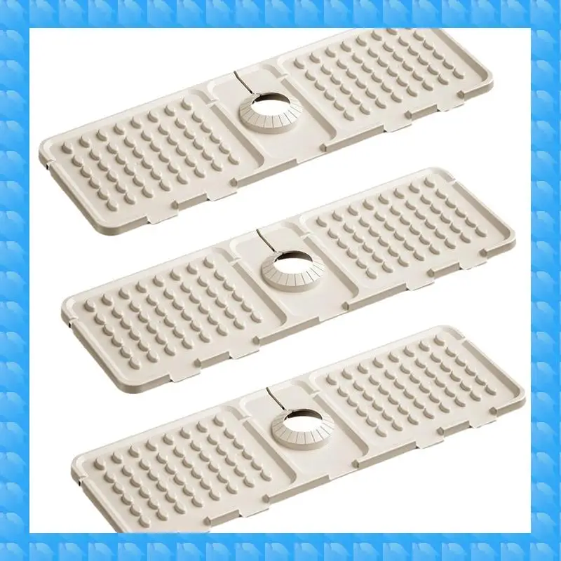 

ETRT Kitchen Sink Faucet Pad, Silicone Sink Faucet Pad Splash Guard, Faucet Water Absorption Sink Protection Pad