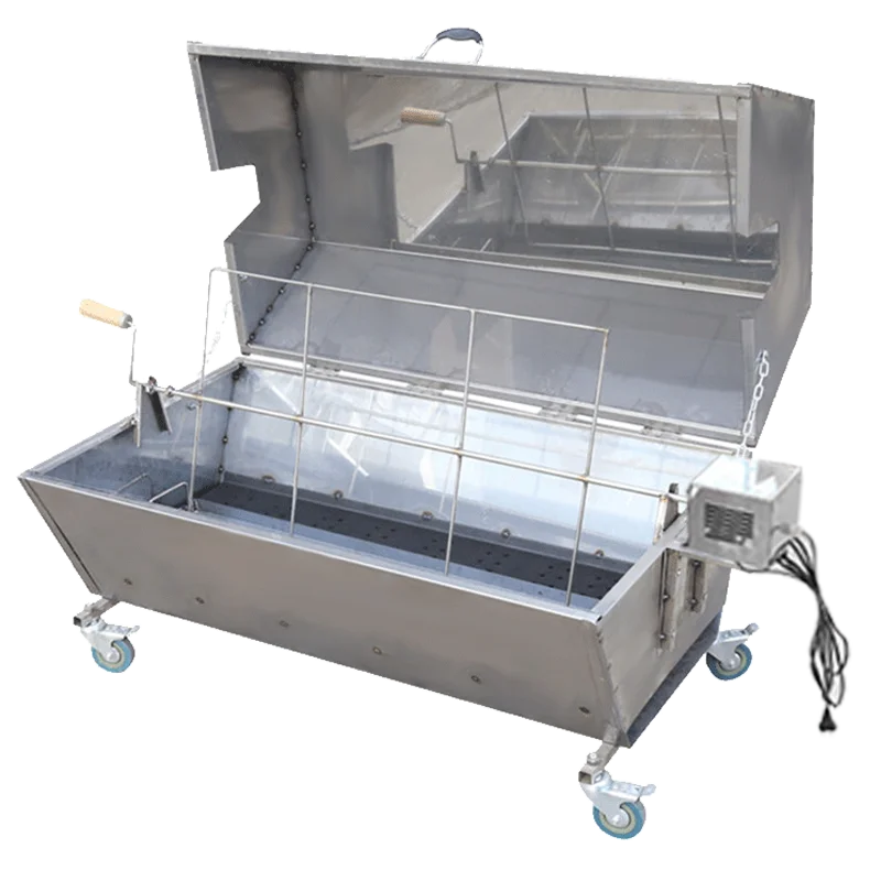 

Специальная печь для обжарки целых овец. Полностью автоматическая вращающаяся ножка из нержавеющей стали, обжаренная на углях, бездымная электрическая.