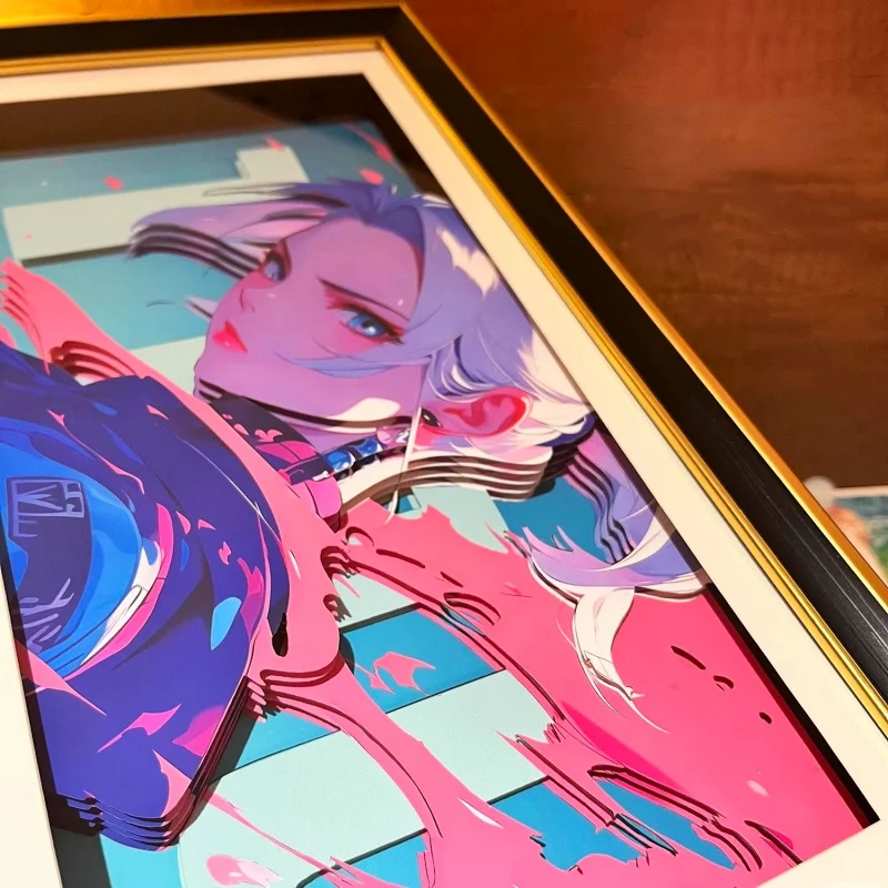 Valorant 3d Relief Wallpaper High-Transparency Acrylic Plate Game Anime Peripheral Hanging Ornamental Poster Acg Decoration