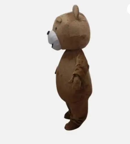 Costume de mascotte d'ours brun pour adultes, robe d'Halloween et de Noël, accessoires complets, tenue, nouveau