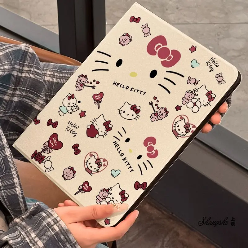 

Для Xiaomi Pad 7 7Ultra 14-дюймовый 7Pro 6 6Pro 6SPro 5 5Pro Чехол для планшета Kawaii Hello Kitty Redmi Pad Pro 12.1 SE Противоударный чехол
