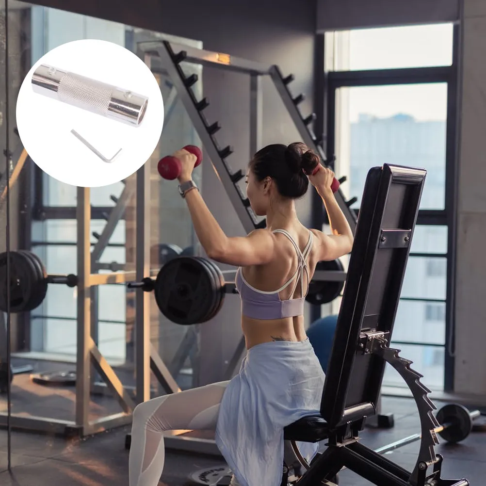 Dumbbell Connecting Rod Stainless Steel Weightlifting Bar with Precision Thread for Home Gym Accessories