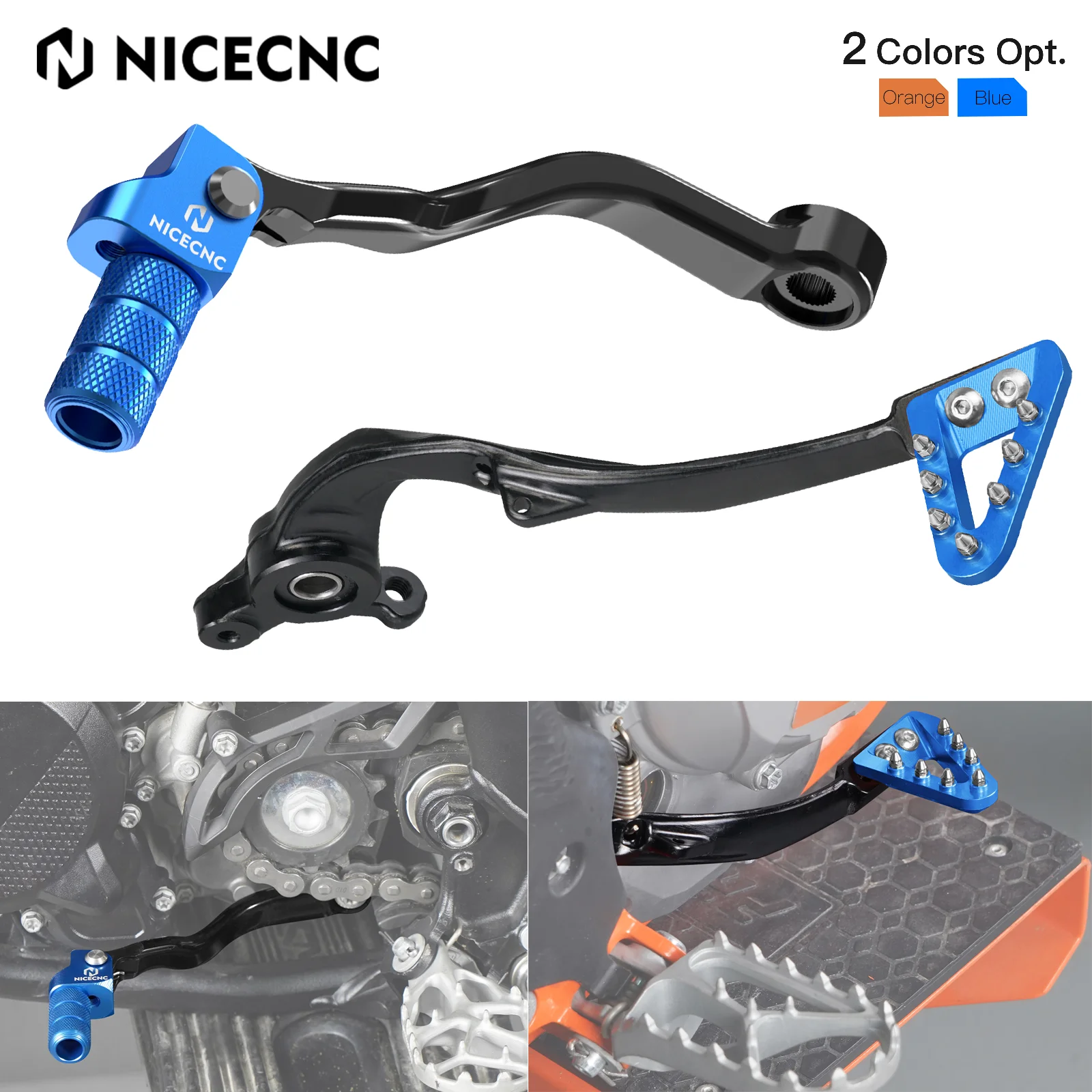 For 2024 Husqvarna TE300 TC TX TE 300 250 TE150 TC TX 125 GasGas EC300 EC250 CNC Brake Pedal Lever Gear Shift Shifter Lever Kit