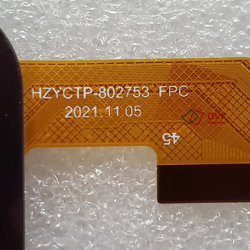 8Inch New Black P/N HZYCTP-802753 FPC Tablet Capacitive Touch Screen Digitizer Sensor External Glass Panel