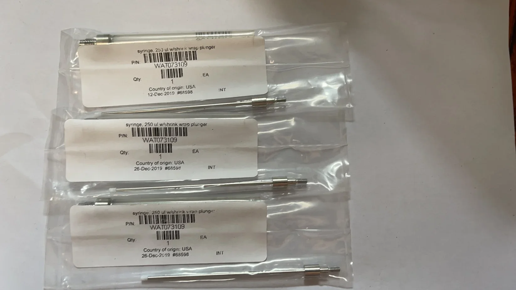Muestreador automático Waters WAT073109 250ul para amostrador automático 717, promoción original