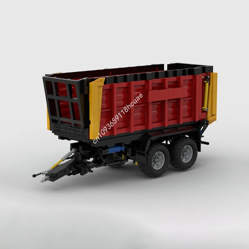 1851PCS MOC Transporter Schuitemaker Siwa 720 Silage Wagon Technology Model Building Blocks Stacking Brick Creative Toy Kid Gift