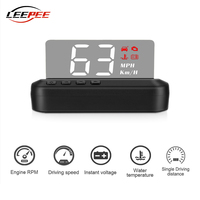 C100 Car OBD2 HUD Head Up Display Digital On Board Computer EUOBD Monitor Windscreen Projector Automobile Accessories Electronic