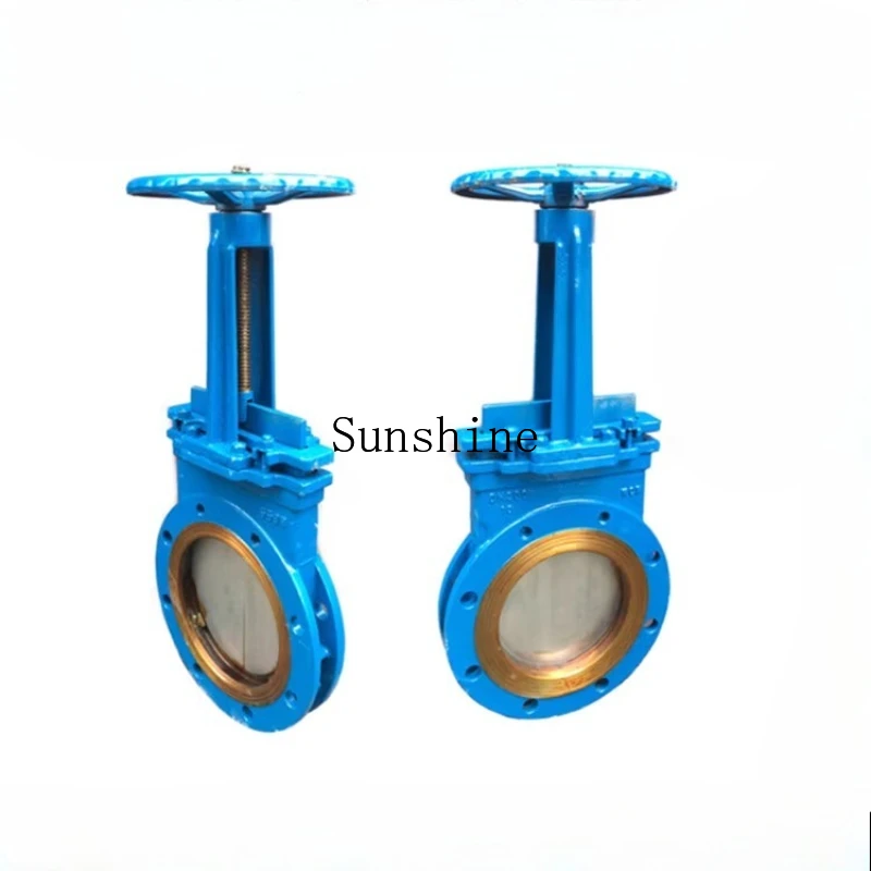 

PZ73H Manual Knife Gate Valve 10C Round 16C Wafer Flange DN100