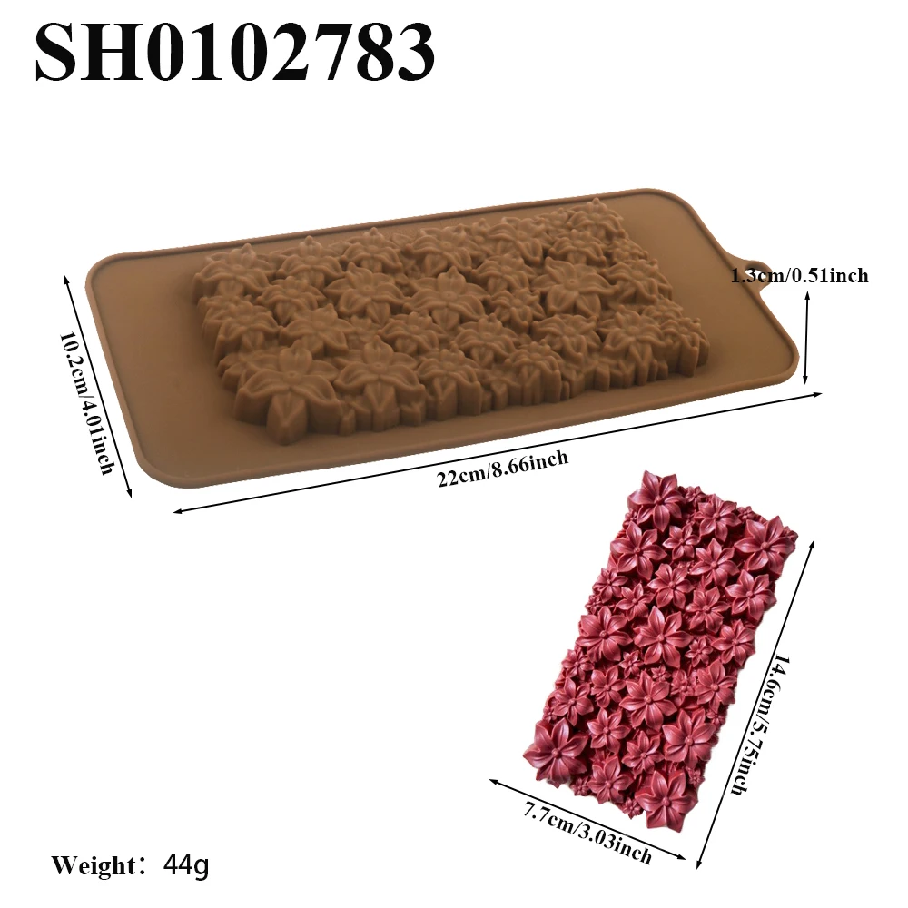 Flower Cluster Shaped Chocolate Chunks Silicone Molds Child Choc Moulds DIY Candy Tools Kitchen Baking Utensils Chocolate Molds