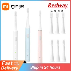 Xiaomi Mijia T100 Âm Bàn Chải Đánh Răng Điện Mi Smart Răng Bàn Chải Nhiều Màu Sắc USB Sạc IPX7 Chống Thấm Nước Cho Bàn Chải Đánh Răng Đầu