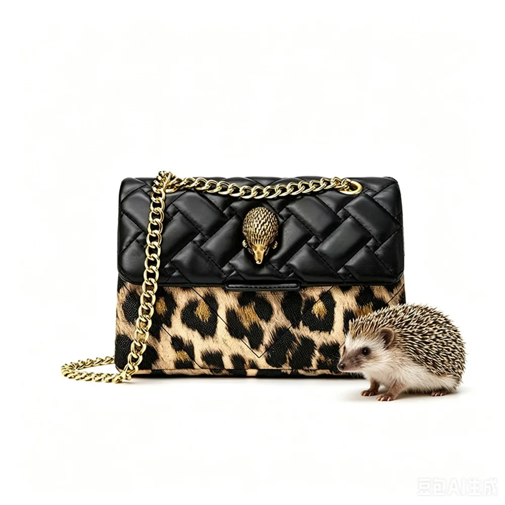 Chain women's bag, single shoulder crossbody bag, hedgehog small handbag, versatile