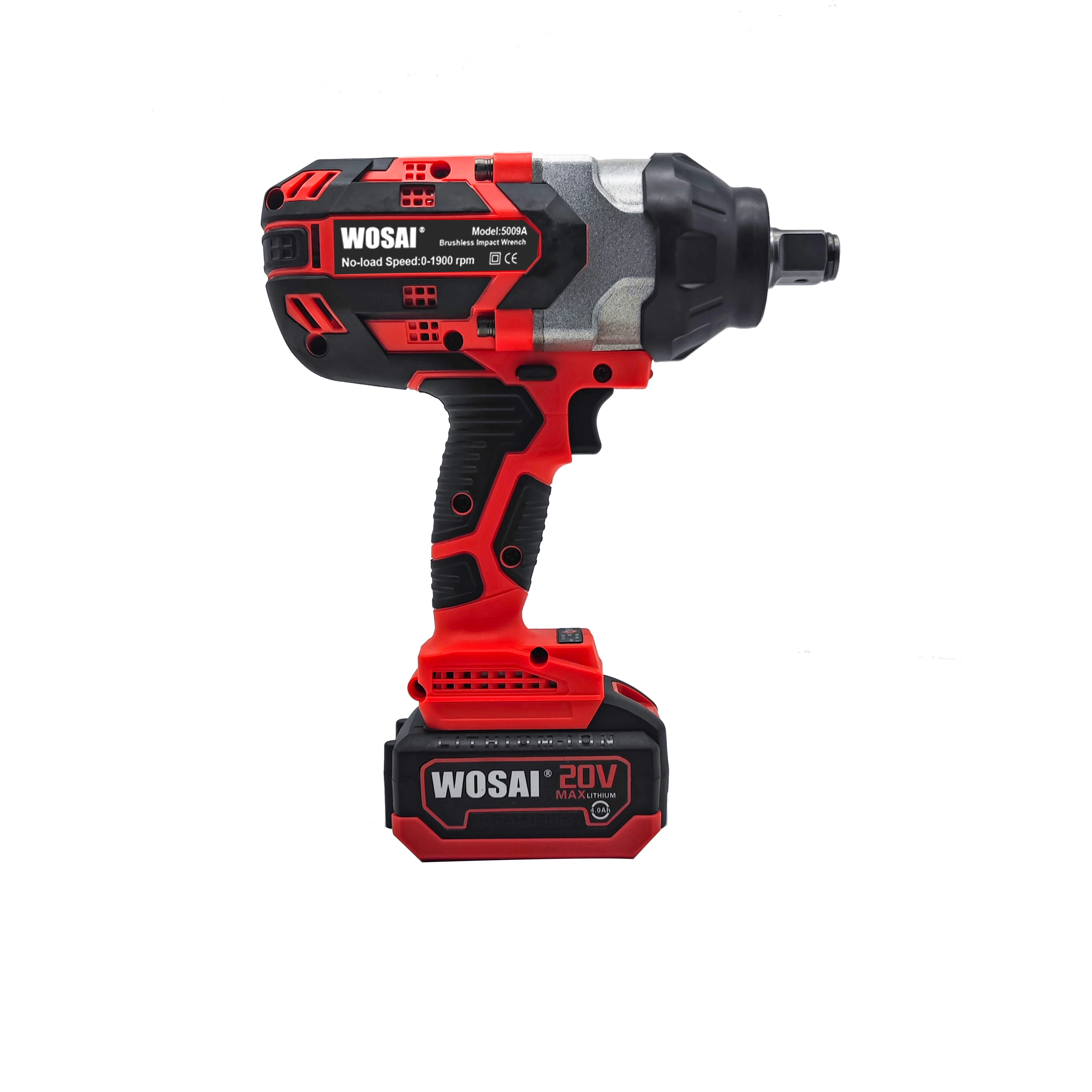 Brushless 20V WOSAI electric wrench step drill 3/4 impact wrench cordless power wrenches