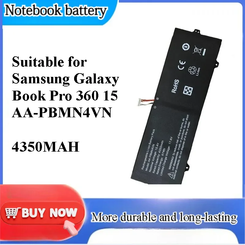 [NEW] for Galaxy Book Pro 360 15 AA-PBMN4VN Laptop Battery