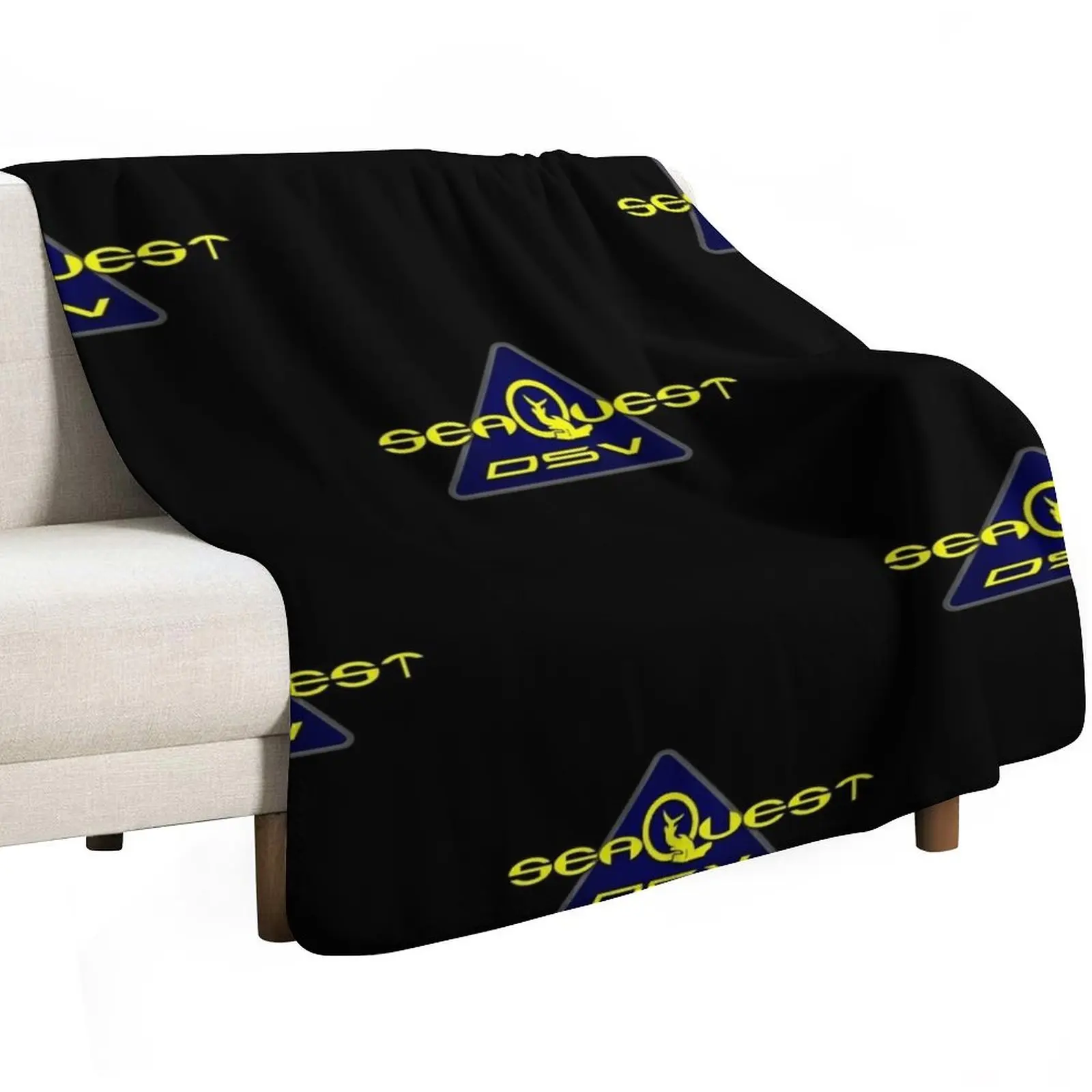 بطانية رمي بشعار Sejuh Dsv، بطانية تخييم ناعمة وكبيرة الشعر