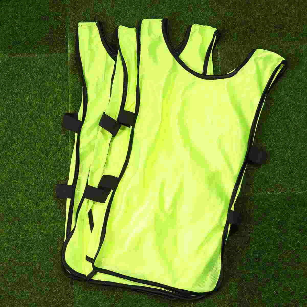 6 Pcs Kids Soccer Football Vest Scrimmage Training Jersey Outdoor Waistcoat Child