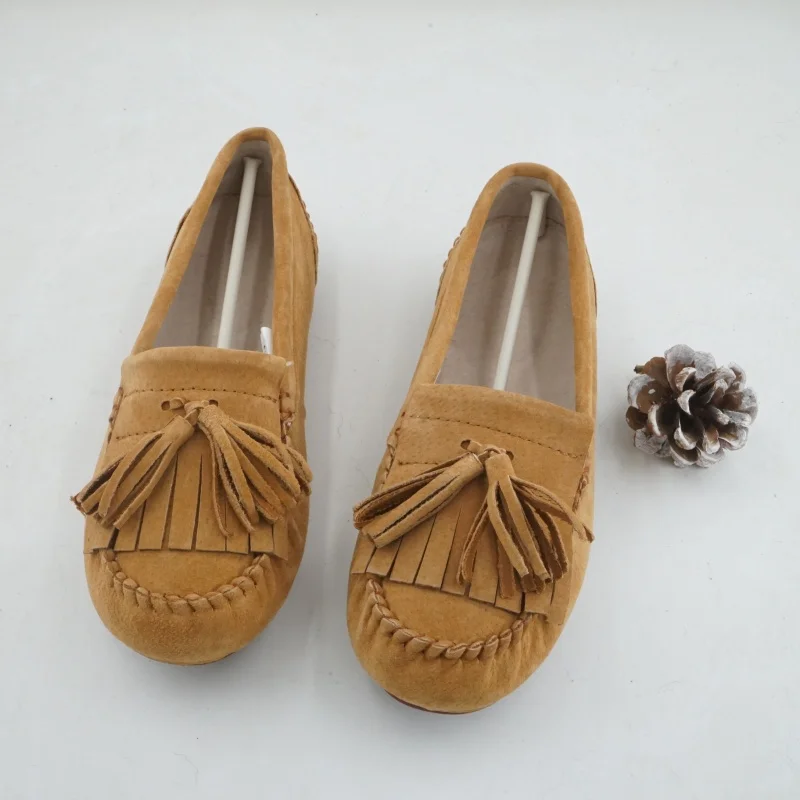 

Women Flats Genuine Leather Flat Shoes Lady Driving Shoes Spring Summer Women Casual Loafers Lightweight and non-slip Shoes
