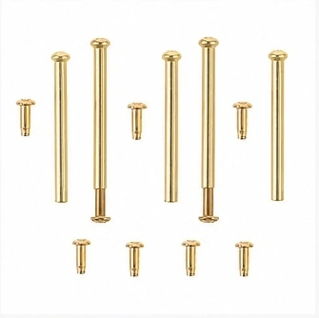 10Set Folding Fan Rivet Kit 3Mm Axle Rivet Nail Nut Replacement for Bamboo Silk Paper Handheld Dancing Fans Repair DIY Fan Shaft
