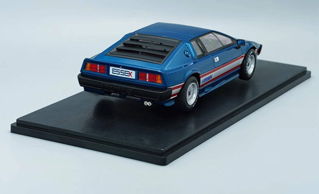 KK Diecast 1/18 Skala Model Samochodu Lotus, Metalowy Model Samochodu Lotus Turbo 007 Niebieski, Zabawki dla Chłopców, Prezent, Oryginalne Opakowanie