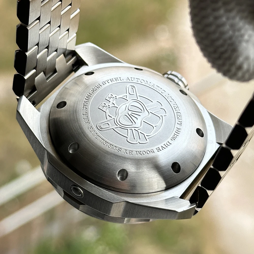 STEELDIVE Official New In SD1960 45mm Large Case 500M Waterproof Steel Bezel Sapphire Glass NH35 Automatic Mens Dive Watch - view 5