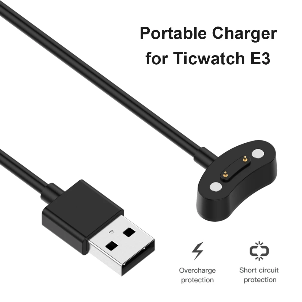 

Charger Cable Smart Watch Charging Dock Cradle Dock Charger USB Charging Cable Station for Ticwatch E3 / Pro3 / Pro3 LTE