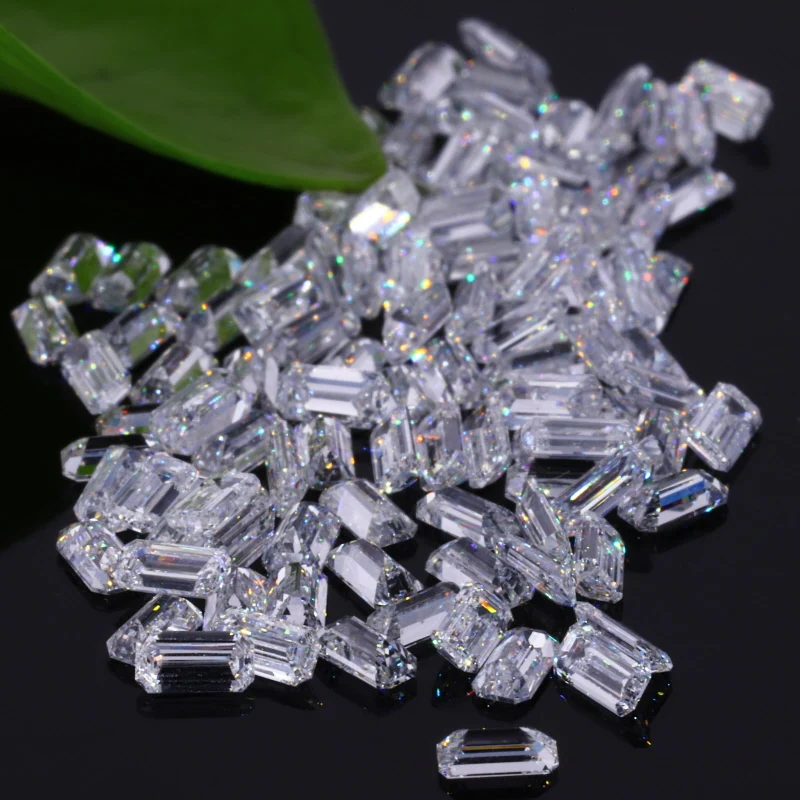 3*4.5mm  High Quality  Emerald Cut  DEF Color HPHT Synthetic Loose Diamond