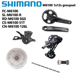 SHIMANO M6100 12s MT510 Set Crankset M6100 Right Shifter Lever Rear Derailleur SGS 10-51T Cassette/Sunshine 11-50T 12S Group