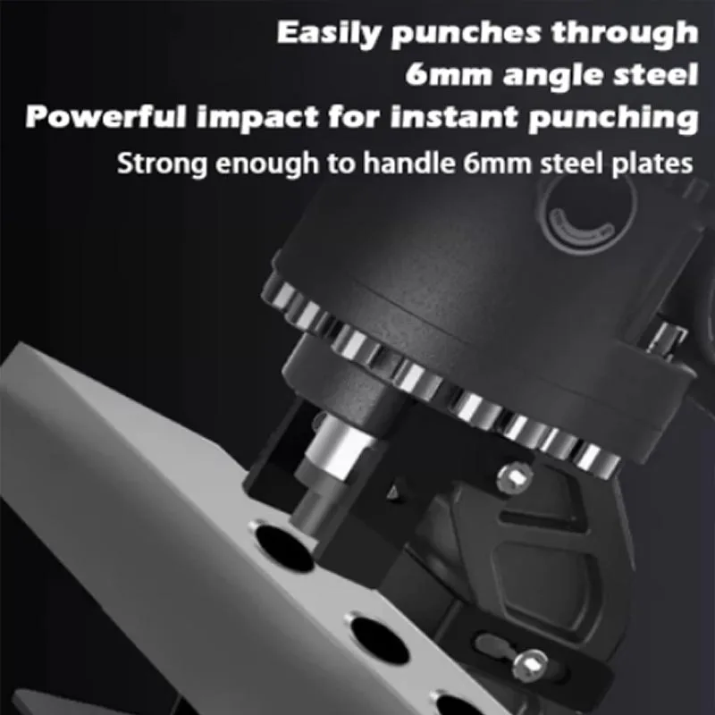 

Portable Small Channel Steel Hole Opener Hydraulic Punching Machine, Handheld Electric Angle Steel Channel Steel Drilling Tool