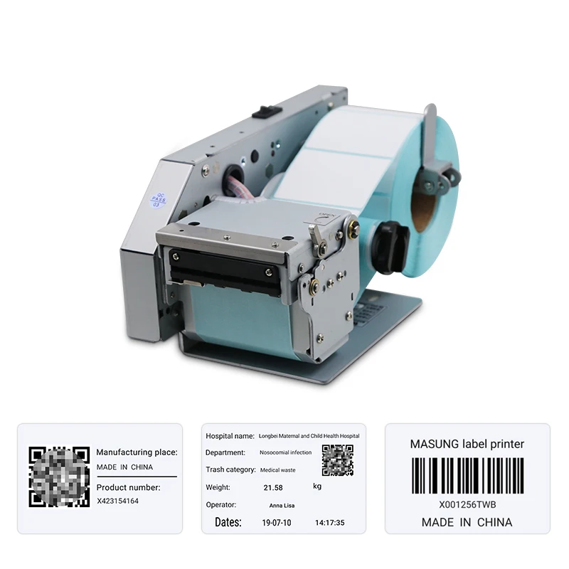

Masung Thermal Barcode Label Printer Hospital Kiosk Label Sticker Printer for Barcode Printing of Scale and Medical Kiosk