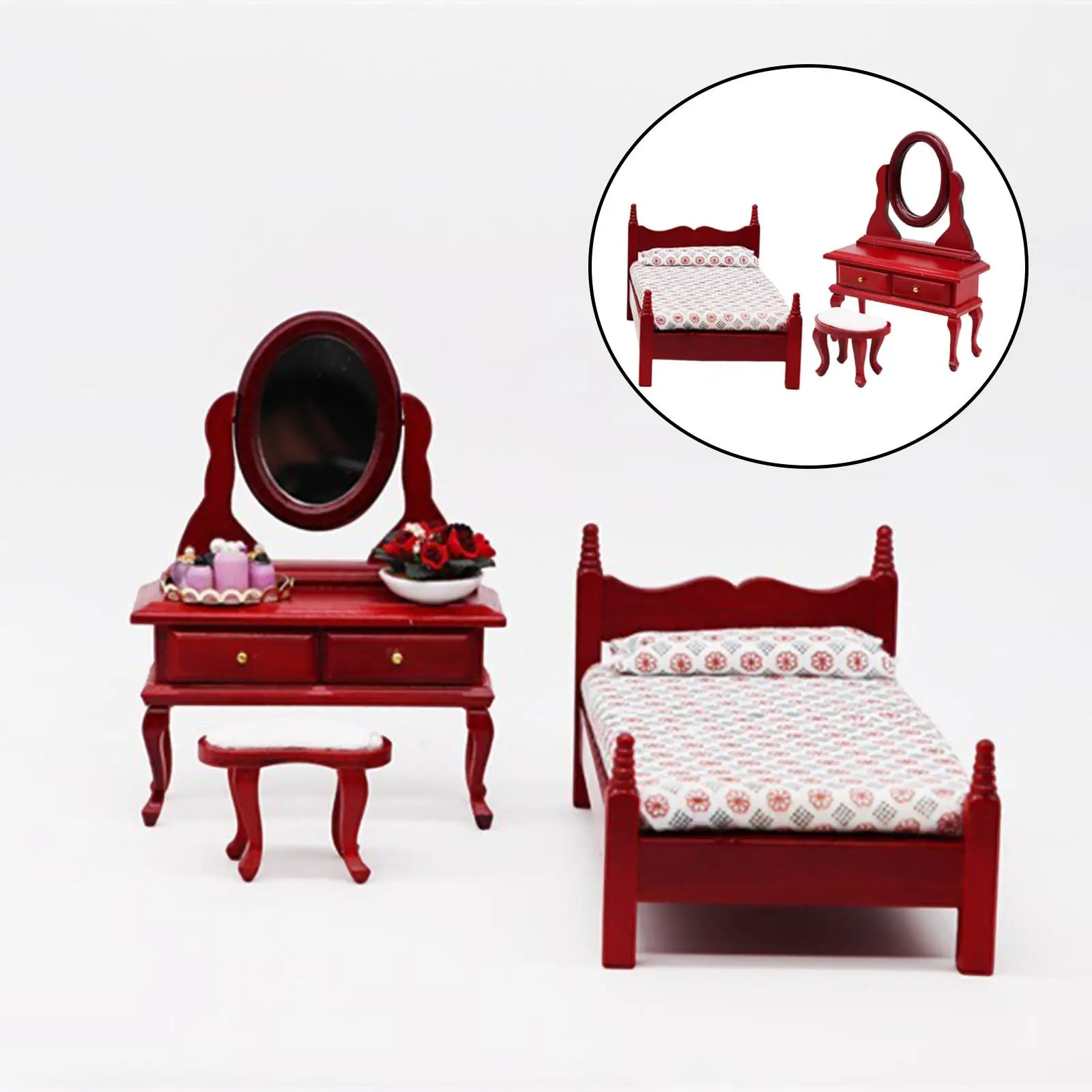 

3 Pieces Doll House Miniature Accessories, 1:12 Simulation Toy 3 Year Old