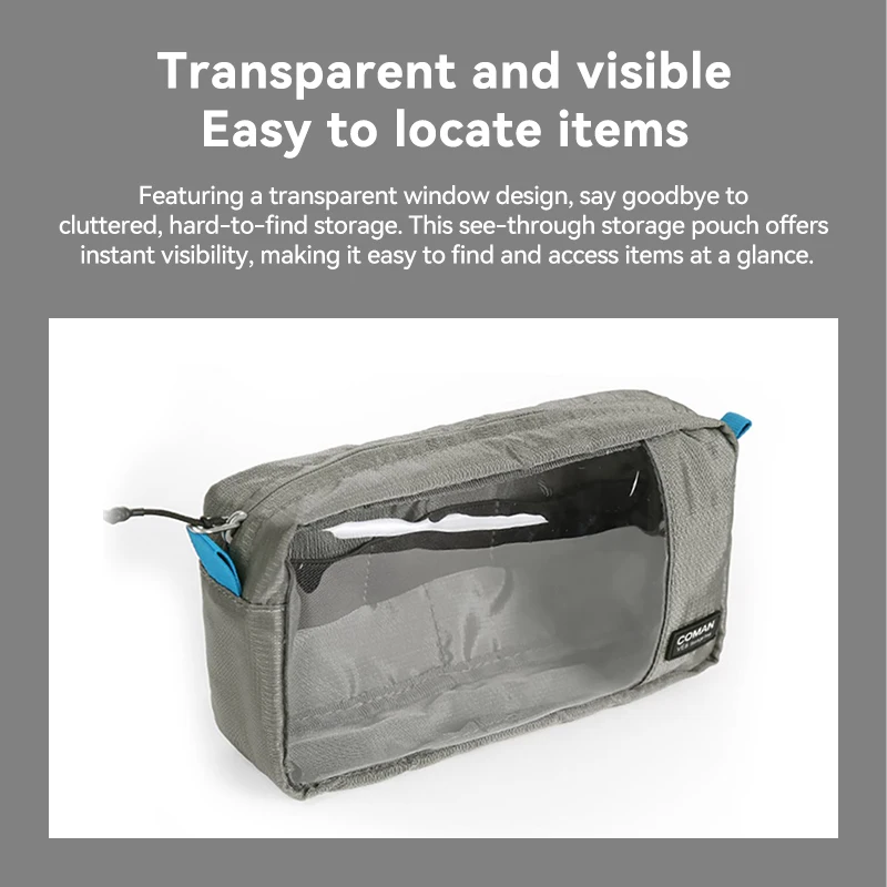 COMAN VE6 Travel Portable Digital Accessories Storage Organizer Bag for Charger HDD Mouse Earphone Protection Cover image 2