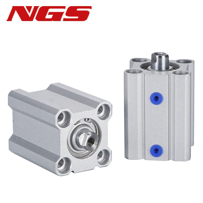 Thin cylinder CQ2B Bore 12/16/20/25/32/40/50MM Stroke 5-50mm Double Acting Single Rod Pneumatic Accessories Accept Custom