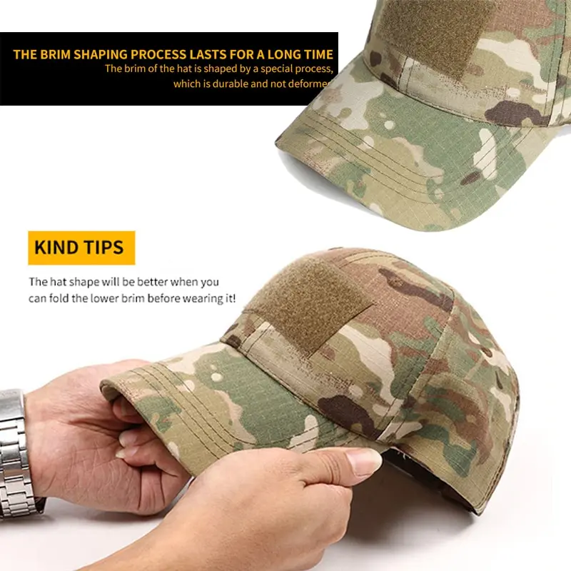 Camo Mens Baseball Cap Camouflage Sports Cap Adjustable Hats for Fishing Outdoor Cool  Sports Cap