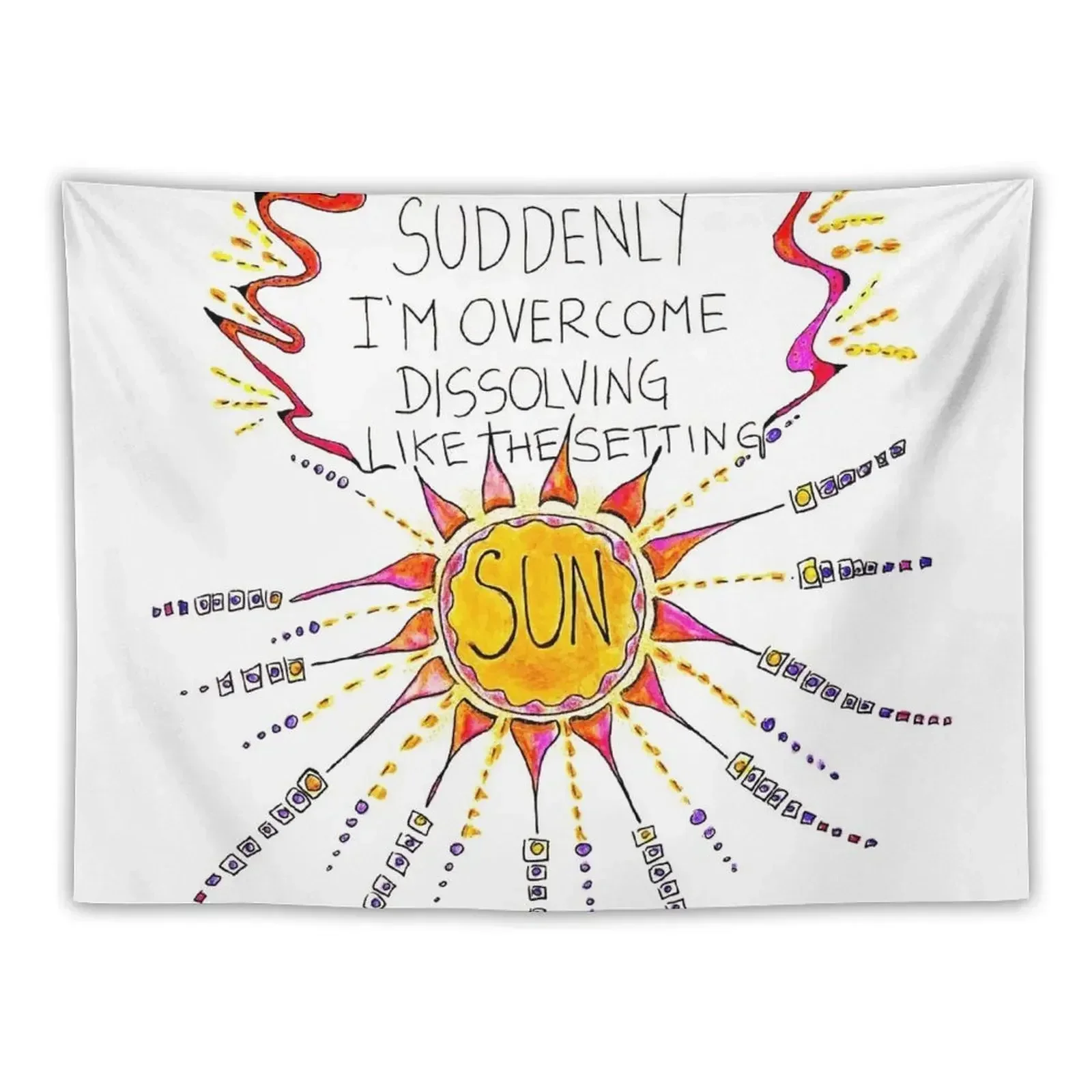 

Dissolving Like The Setting Sun Tapestry Cute Decor Wall Deco Tapestry