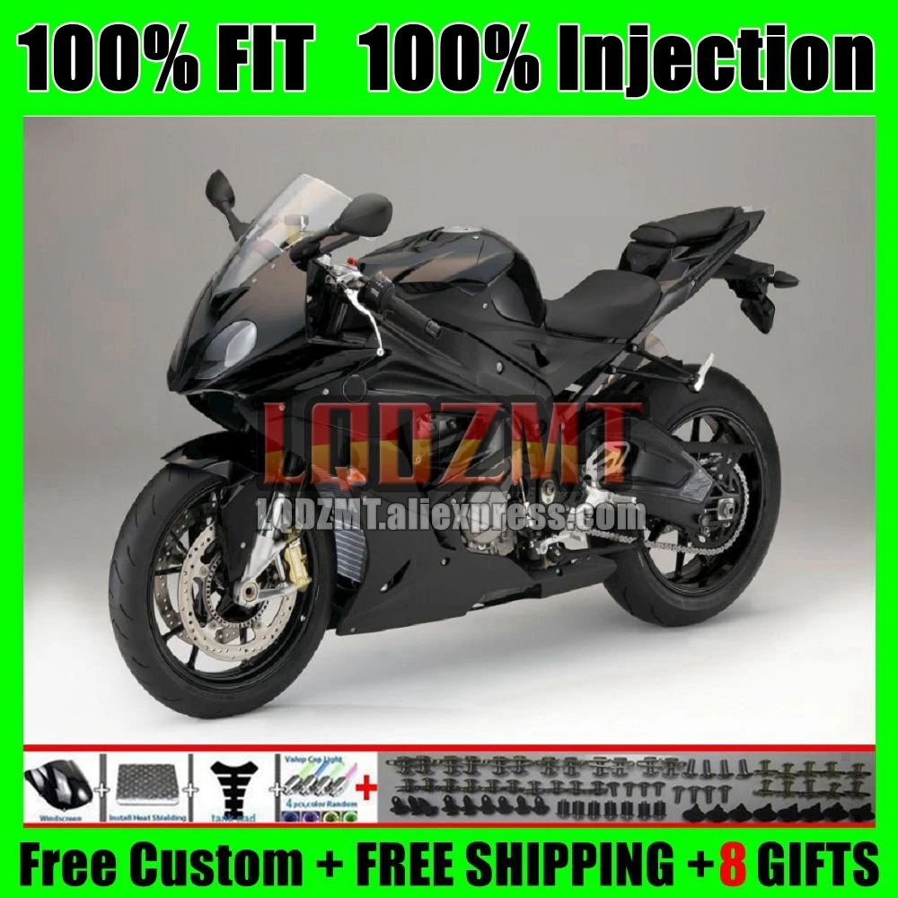 OEM Body For BMW S1000 S 1000 RR Glossy black CC 1000RR 17-18 103No.27 1000CC S1000RR S1000-RR 17 18 2017 2018 Injection Fairing