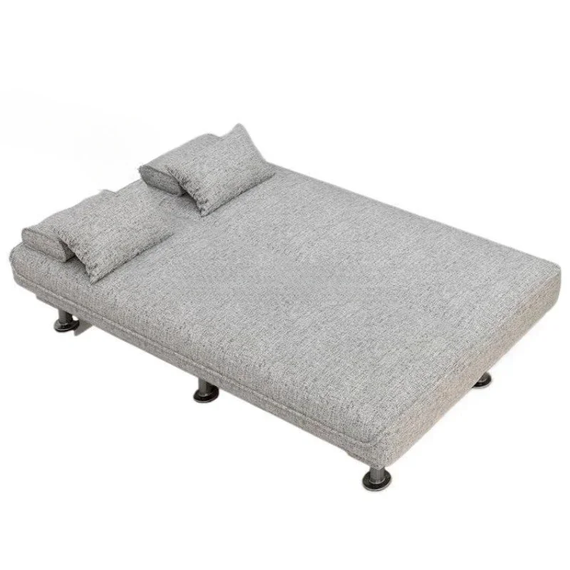 Sofa bed dual-purpose, simple foldable multi-functional double triple fabric sofa