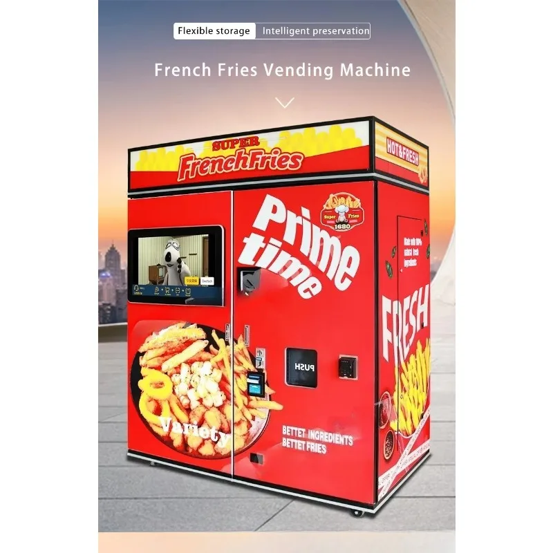 Máquina de patatas fritas inteligente al aire libre a la venta Fabricante de máquinas expendedoras autoservicio de China de tamaño pequeño