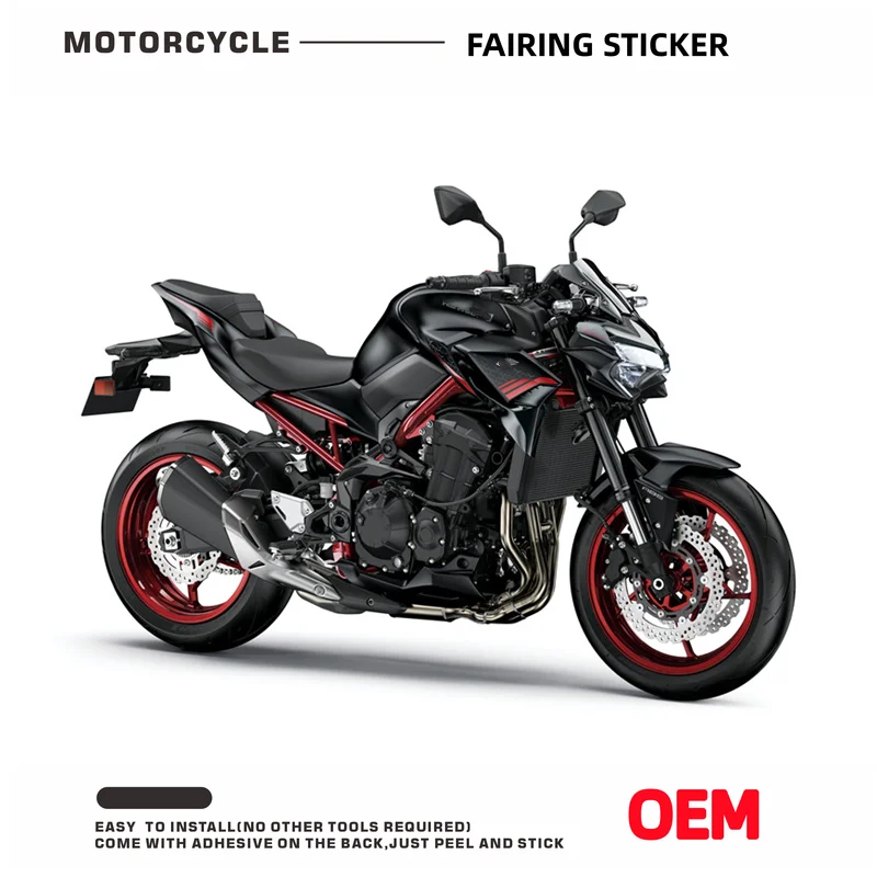 

For Kawasaki Z900 20-21 2023 2022 OEM Full Vehicle Fairing Shell Sticker Decals Z900 Original Factory Replicated Stickers