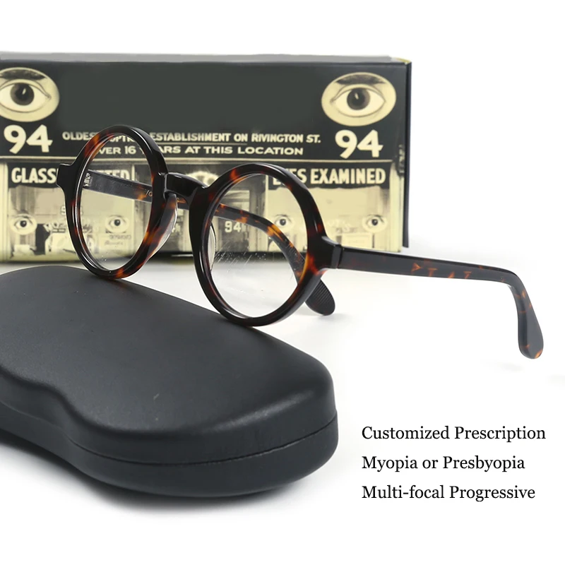 

Customized Prescription Glasses Men Frame Johnny Depp ZOLMAN Photochromic Myopia Hyperopia Multi-focal Progressive Eyeglasses